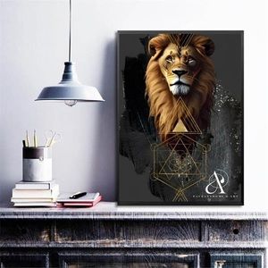 Leo The Lion Zodiac Print